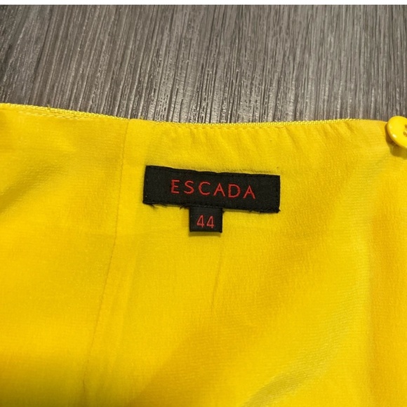 New with tags Escada Suit Canary Yellow - Picture 6 of 8